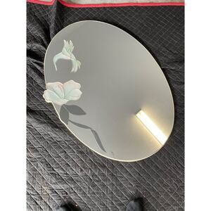 David Marshall Vintage Heron Floral Motif Mirror